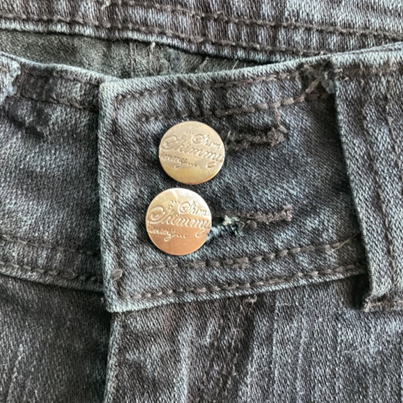 Shimmy Skinny Flare Low Rise Stretch Denim Jeans Black-Washed Sz EU 38 … - Picture 9 of 13